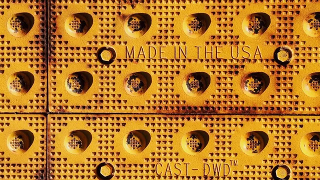 safety tread, sidewalk, tread plate, yellow, tactile paving, curb, grip, orange safety. 4 accessibility mistakes travelers make in walkable towns