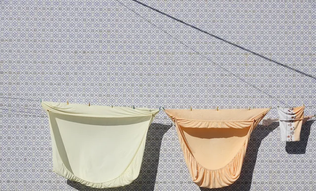 portugal, povoa de varzim, laundry, washing, sheet, drying, washing line, tile, wall, streetscene. Urban walking gear options: water, laundry, repairs