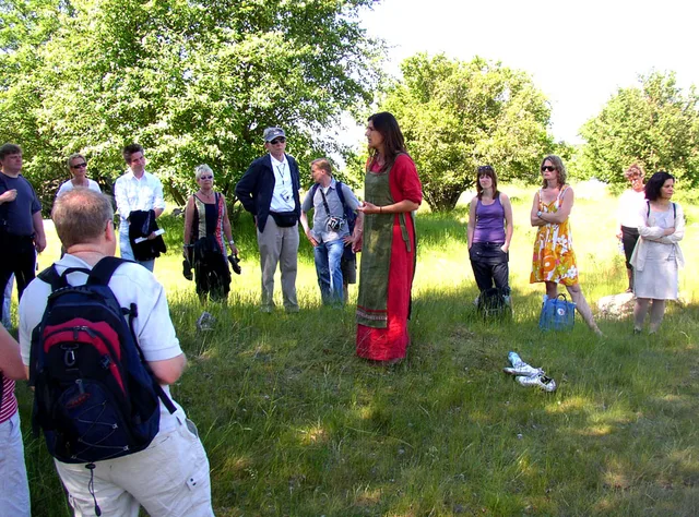 The day was hot and people tried to avoid the sun as much as possible. Our guide, a young girl, had great knowledge of the history from the island and the former city Birka. Walking tour companies: five US operators compared